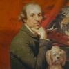 Johan Zoffany self portrait with dog 1775