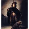 Rembrandt van rijn self portrait in oriental costume 1631 barbet en lion